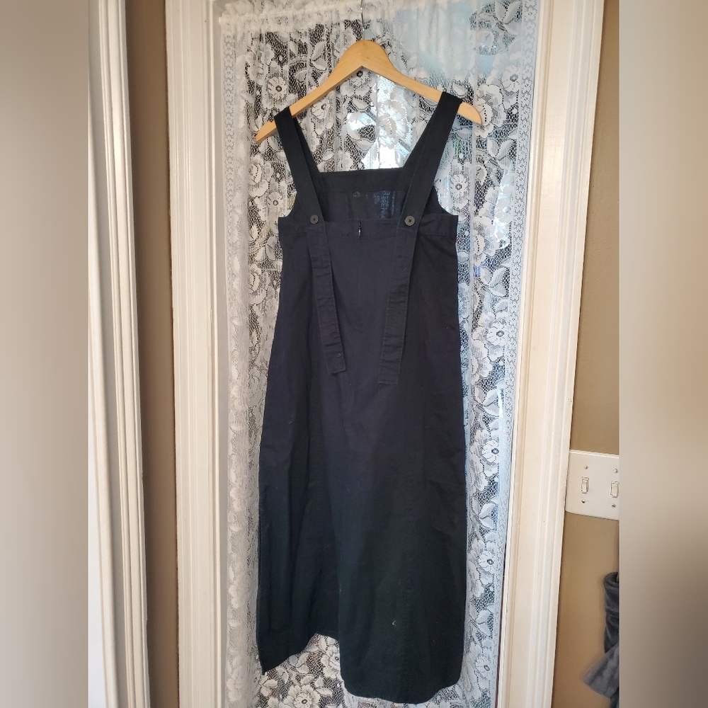 Madewell Linen-Cotton Princess-Seamed Midi Dress - Picture 5 of 7